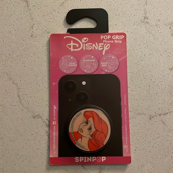 Disney ARIEL Pop Grip Phone Grip Spin Pop "But Daddy I Love Him..." New Princess - Picture 1 of 3